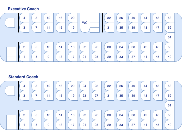 majestic tours coach seating plan