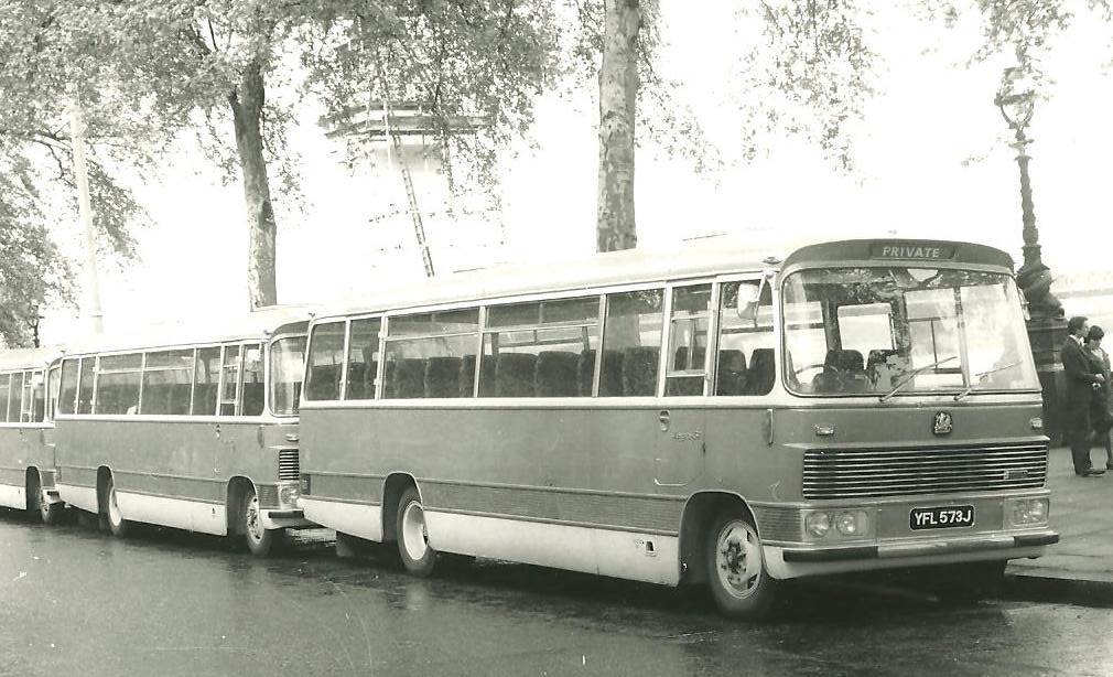 Our fleet on the embankment, 1970's